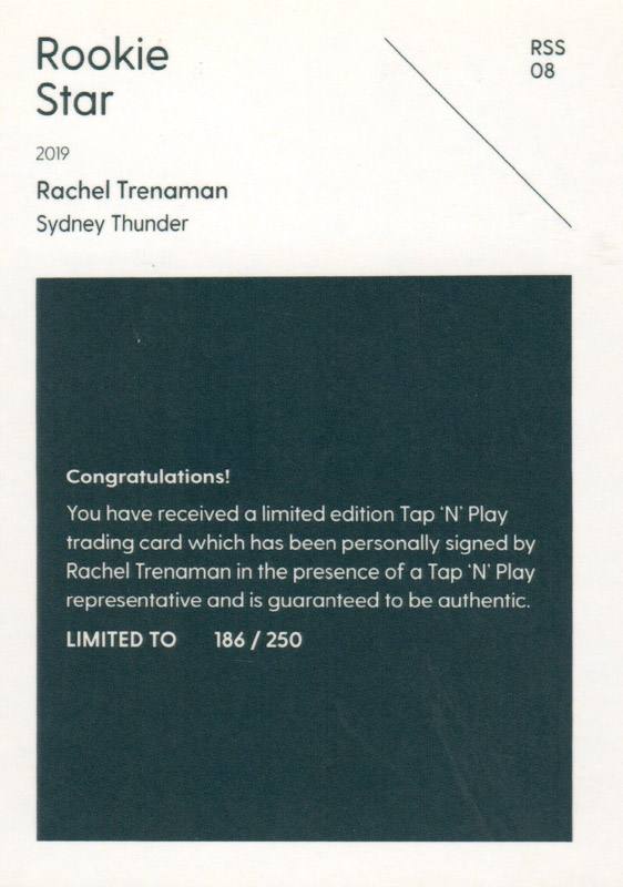 Rachel Trenaman back