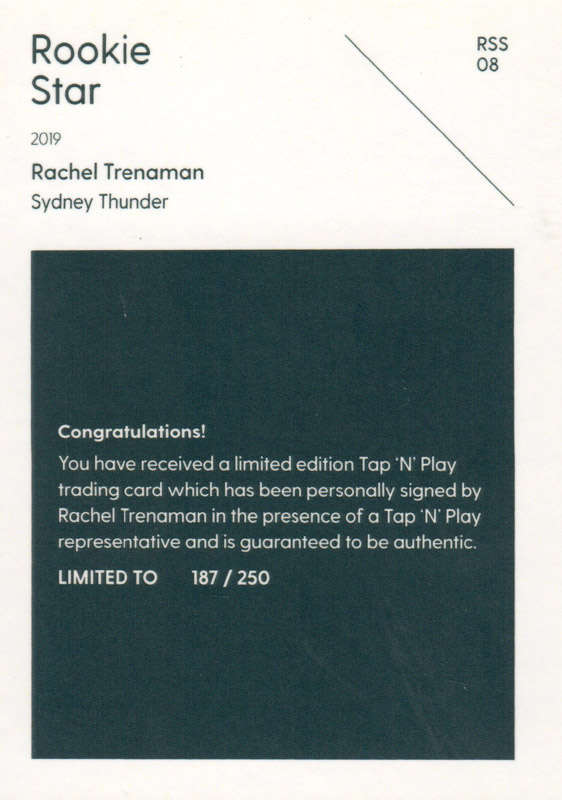 Rachel Trenaman back