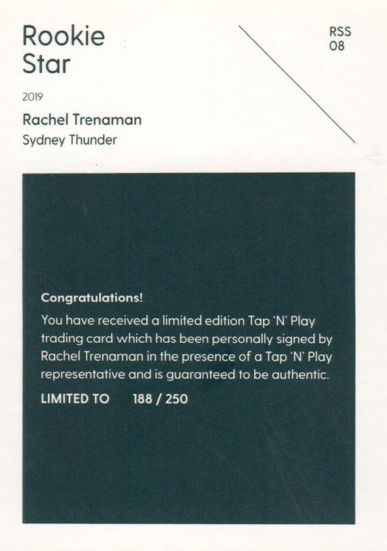 Rachel Trenaman back