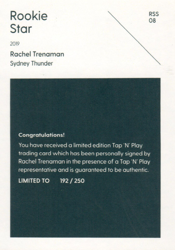 Rachel Trenaman back