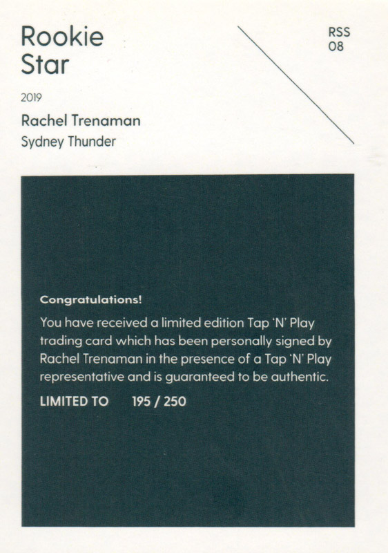 Rachel Trenaman back