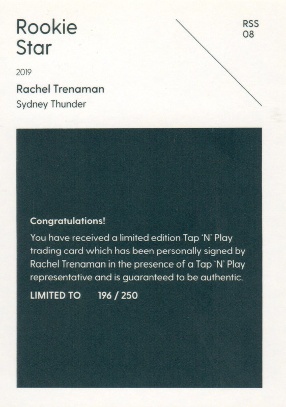 Rachel Trenaman back