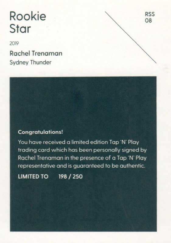 Rachel Trenaman back