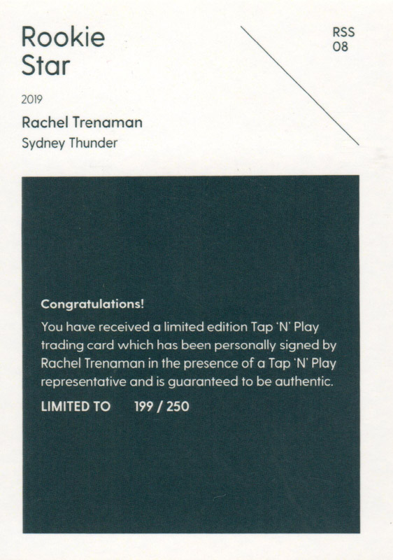 Rachel Trenaman back