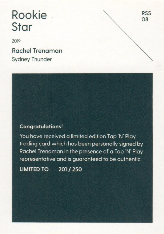 Rachel Trenaman back