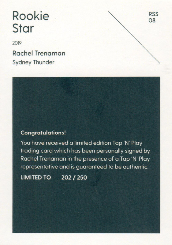 Rachel Trenaman back