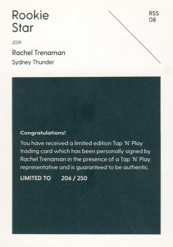 Rachel Trenaman back