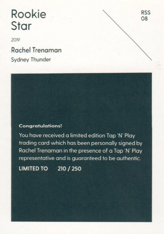 Rachel Trenaman back