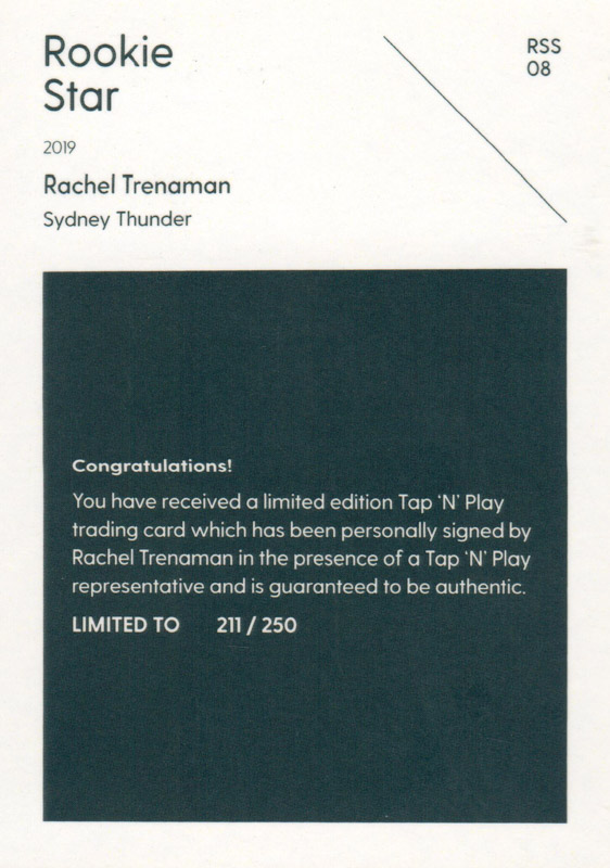 Rachel Trenaman back