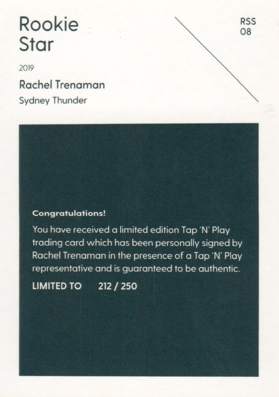 Rachel Trenaman back