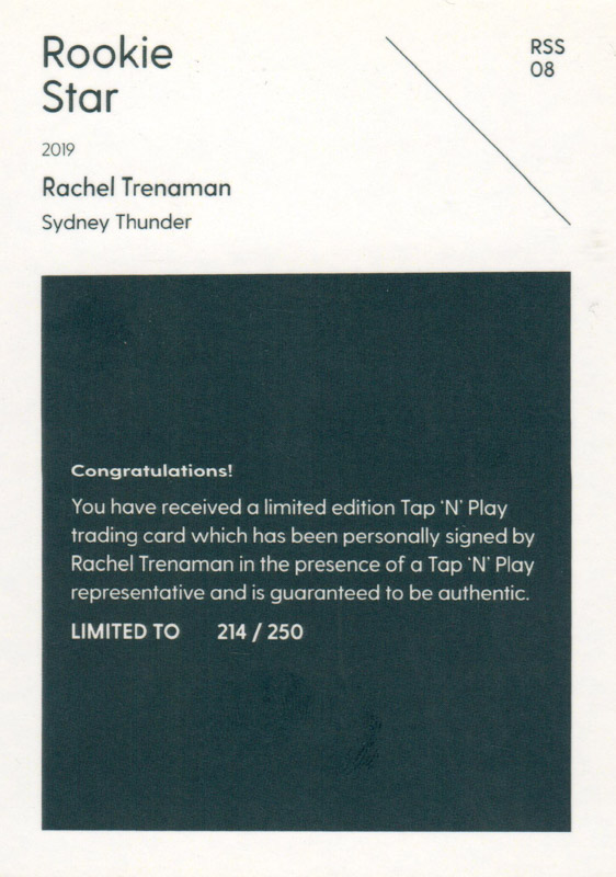 Rachel Trenaman back
