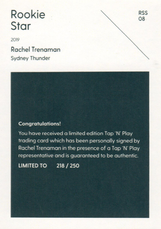 Rachel Trenaman back