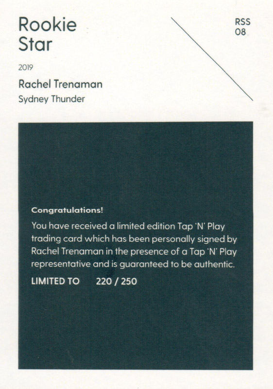 Rachel Trenaman back