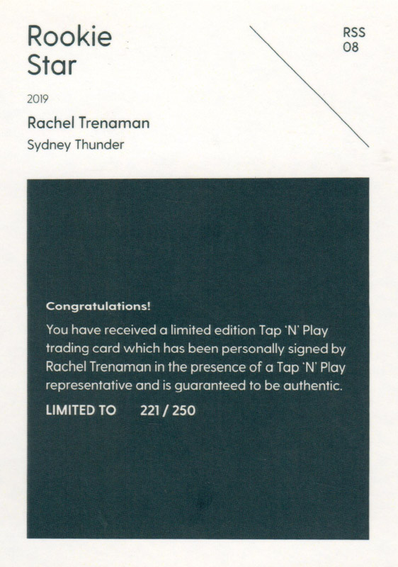 Rachel Trenaman back