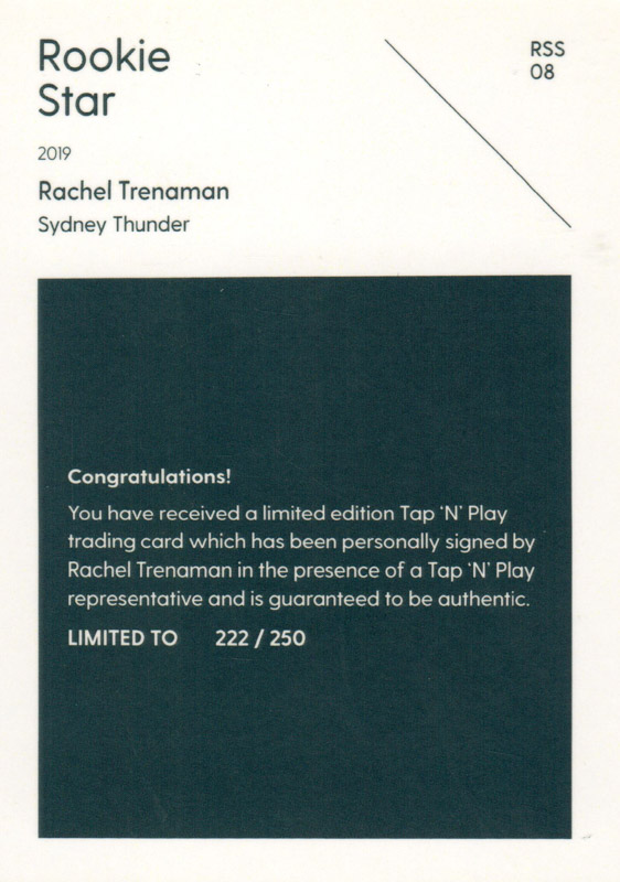 Rachel Trenaman back