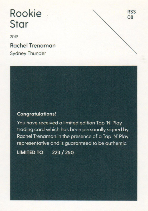 Rachel Trenaman back