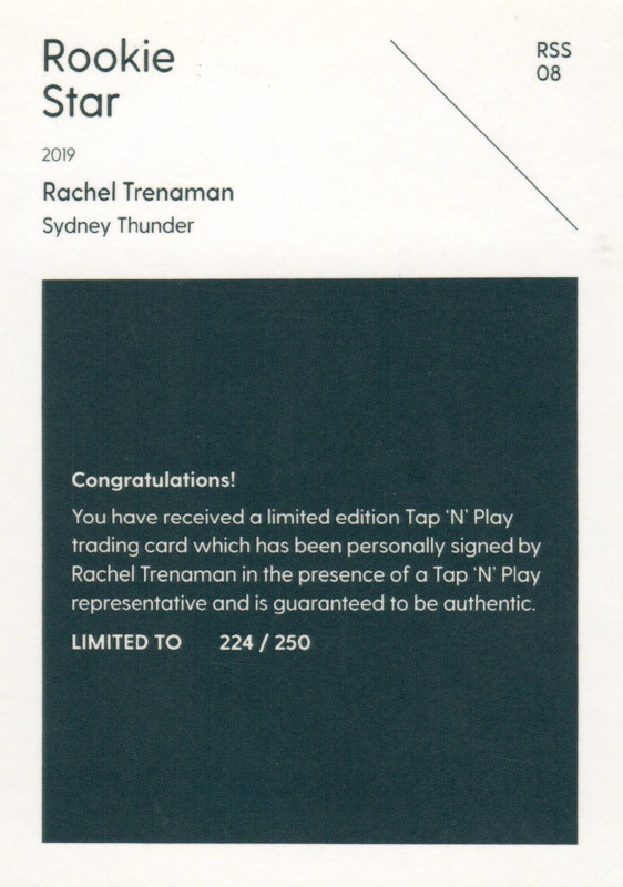 Rachel Trenaman back