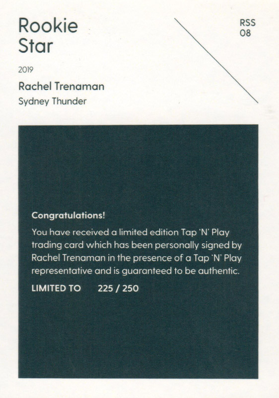 Rachel Trenaman back