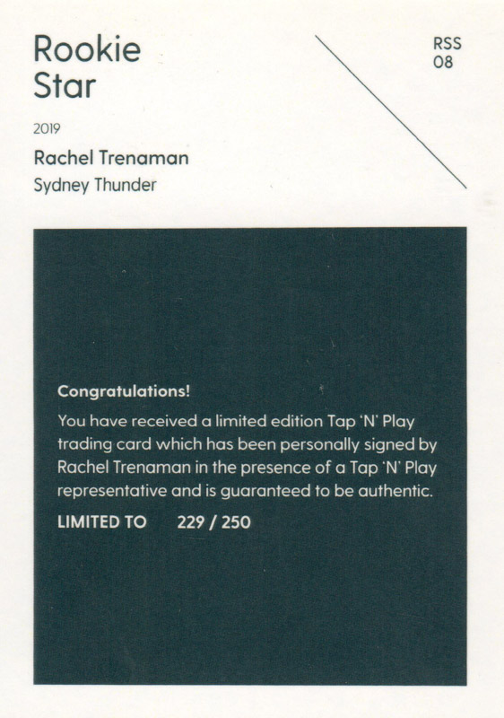 Rachel Trenaman back