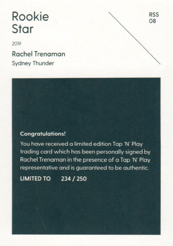 Rachel Trenaman back