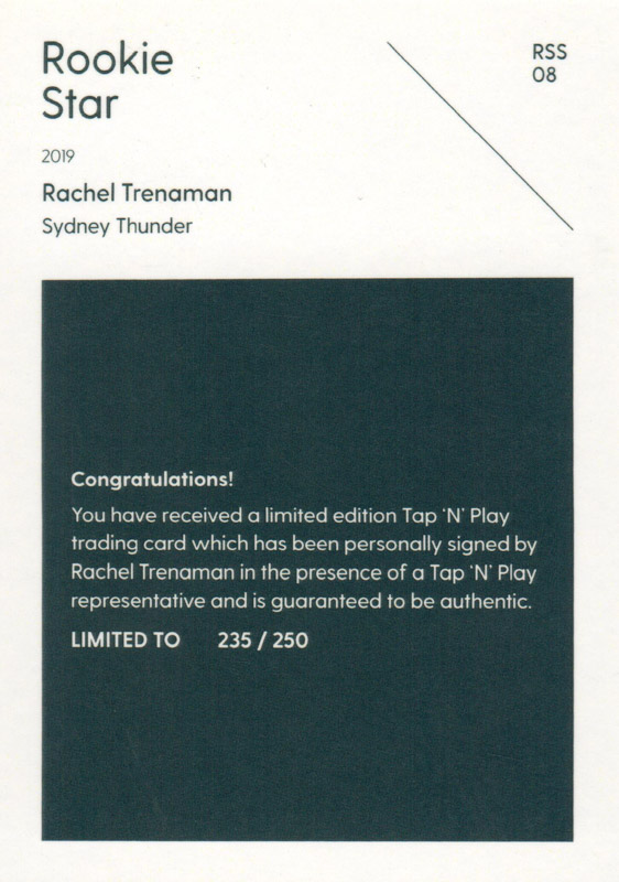 Rachel Trenaman back