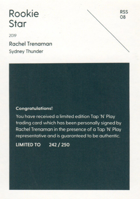 Rachel Trenaman back