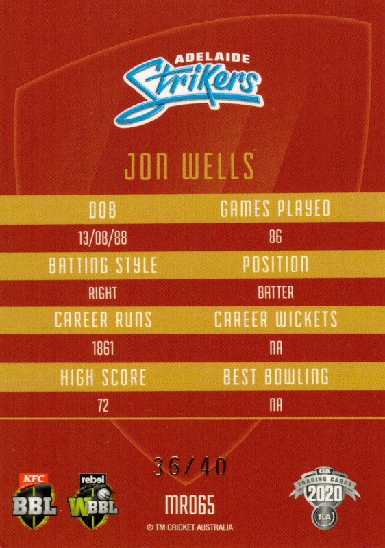 Jonathan Wells back
