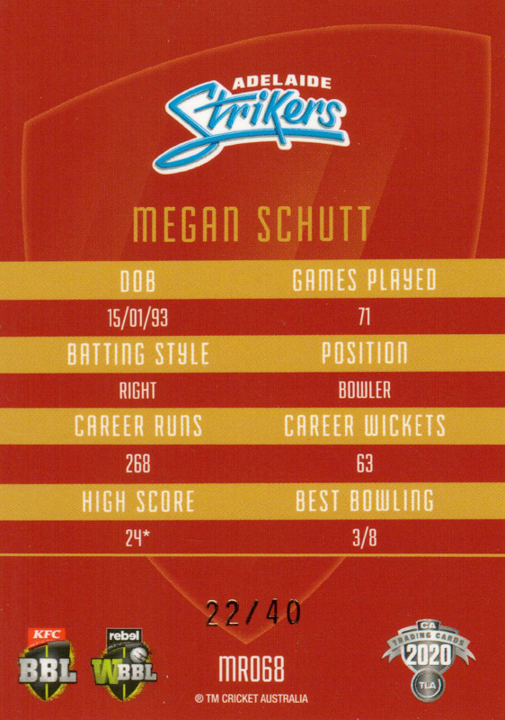 Megan Schutt back