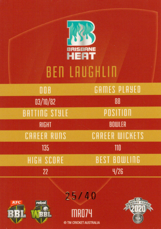 Ben Laughlin back