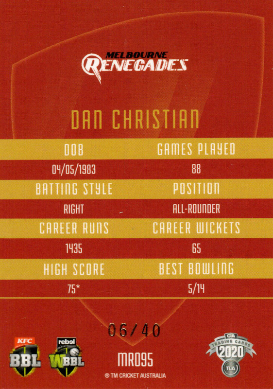 Daniel Christian back