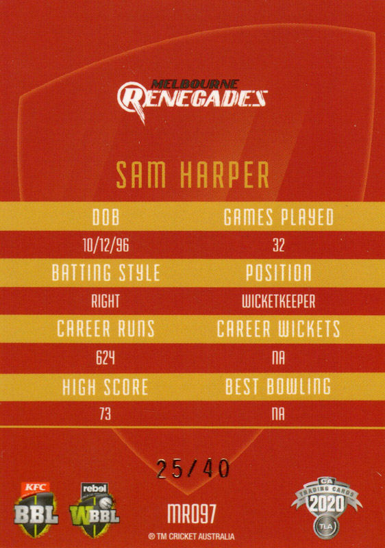 Sam Harper back