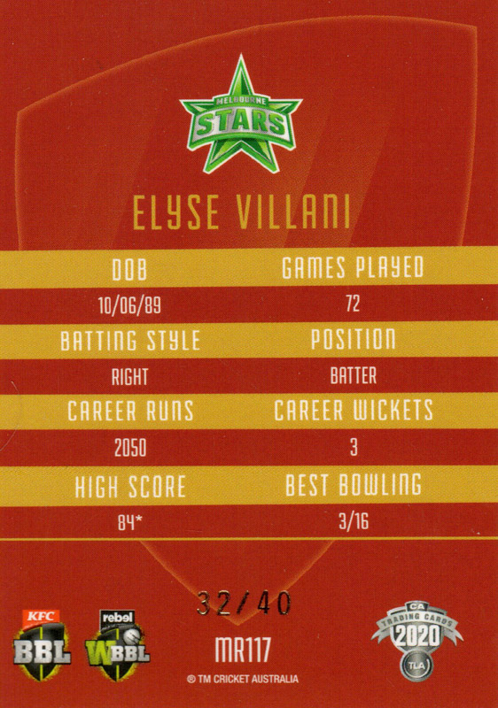 Elyse Villani back