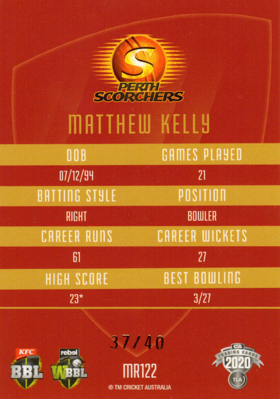 Matthew Kelly back