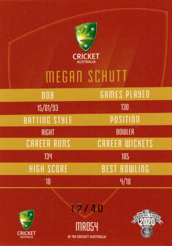 Megan Schutt back