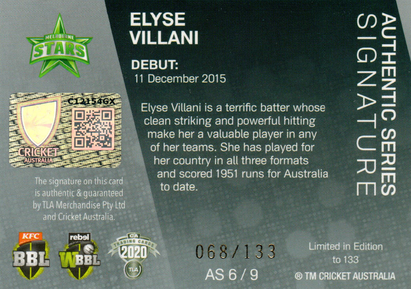 Elyse Villani back