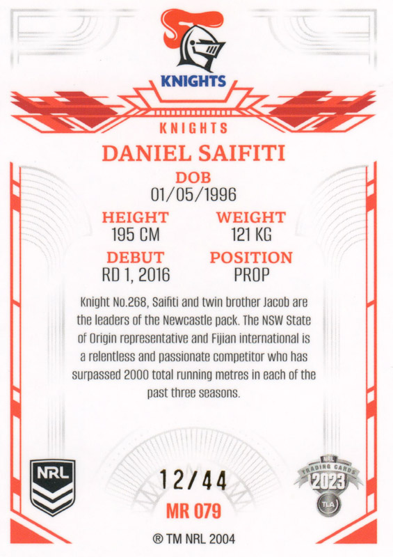Daniel Saifiti back