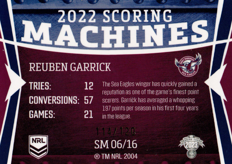 Ruben Garrick back