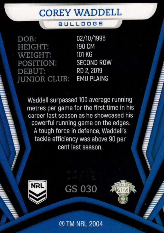 Corey Waddell back