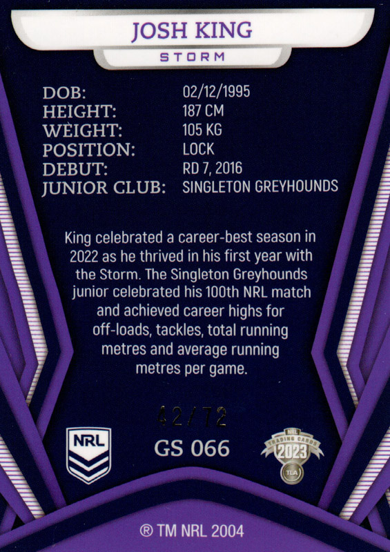 Josh King back