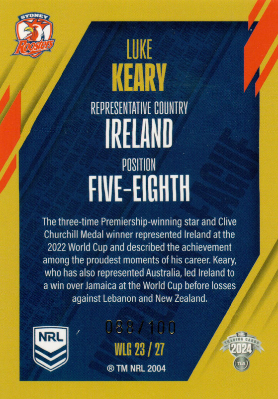 Luke Keary back
