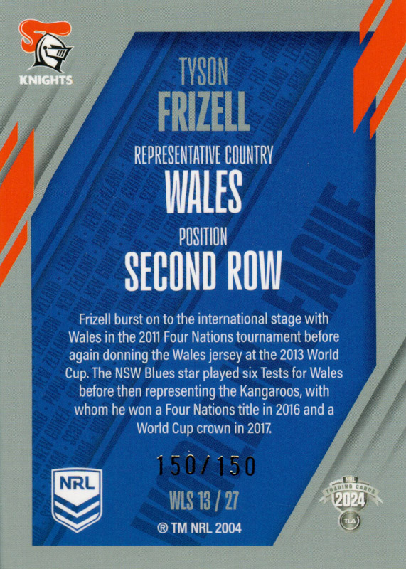 Tyson Frizell back