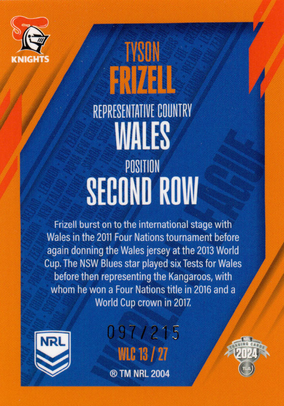 Tyson Frizell back