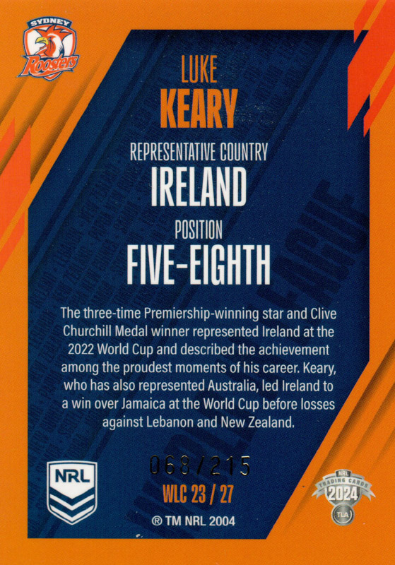 Luke Keary back