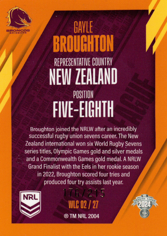 Gayle Broughton back
