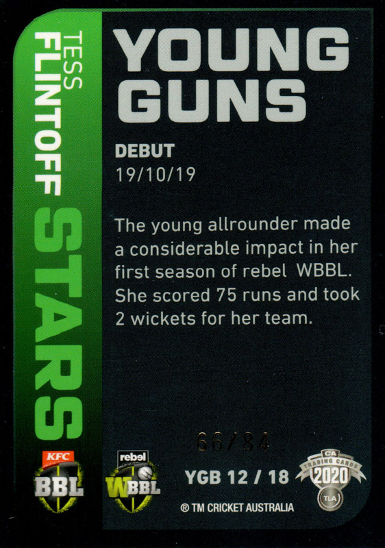 Tess Flintoff back