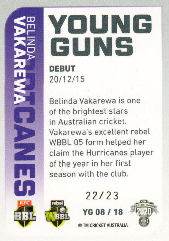 Belinda Vakarewa back