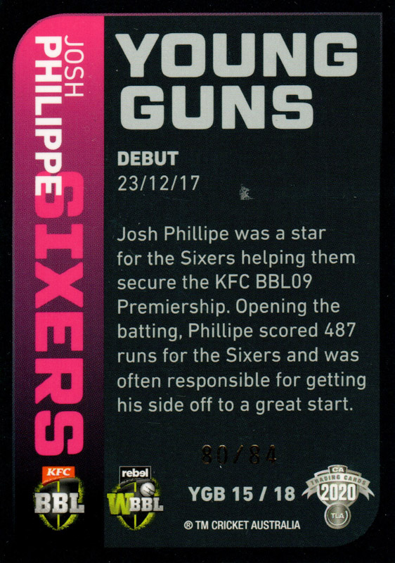 Josh Philippe back