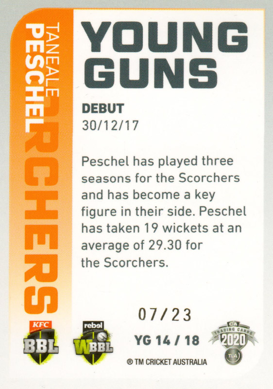 Taneale Peschel back
