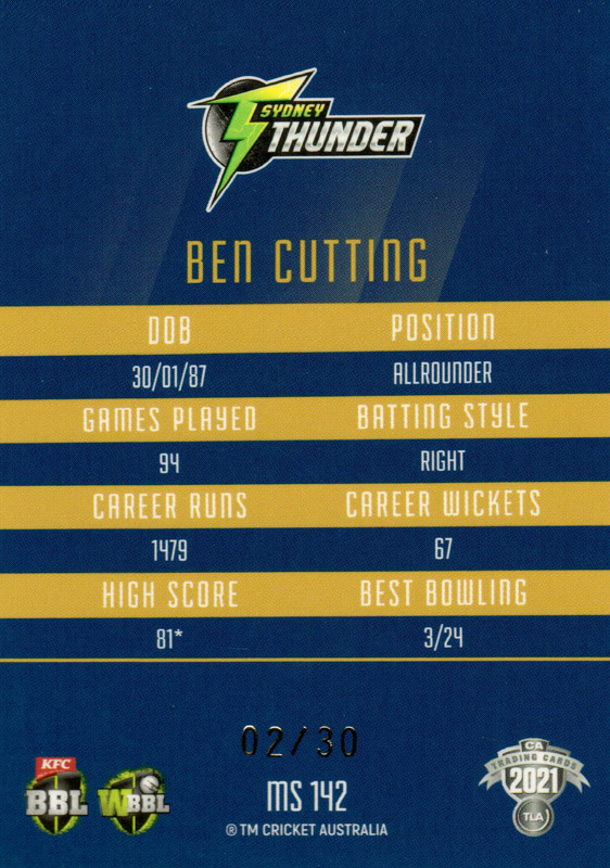 Ben Cutting back