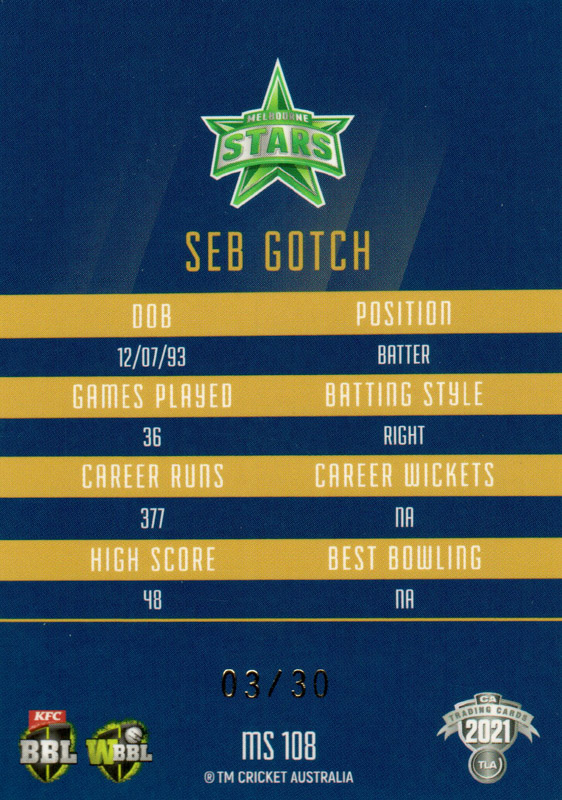 Seb Gotch back